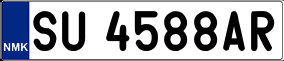 Trailer License Plate